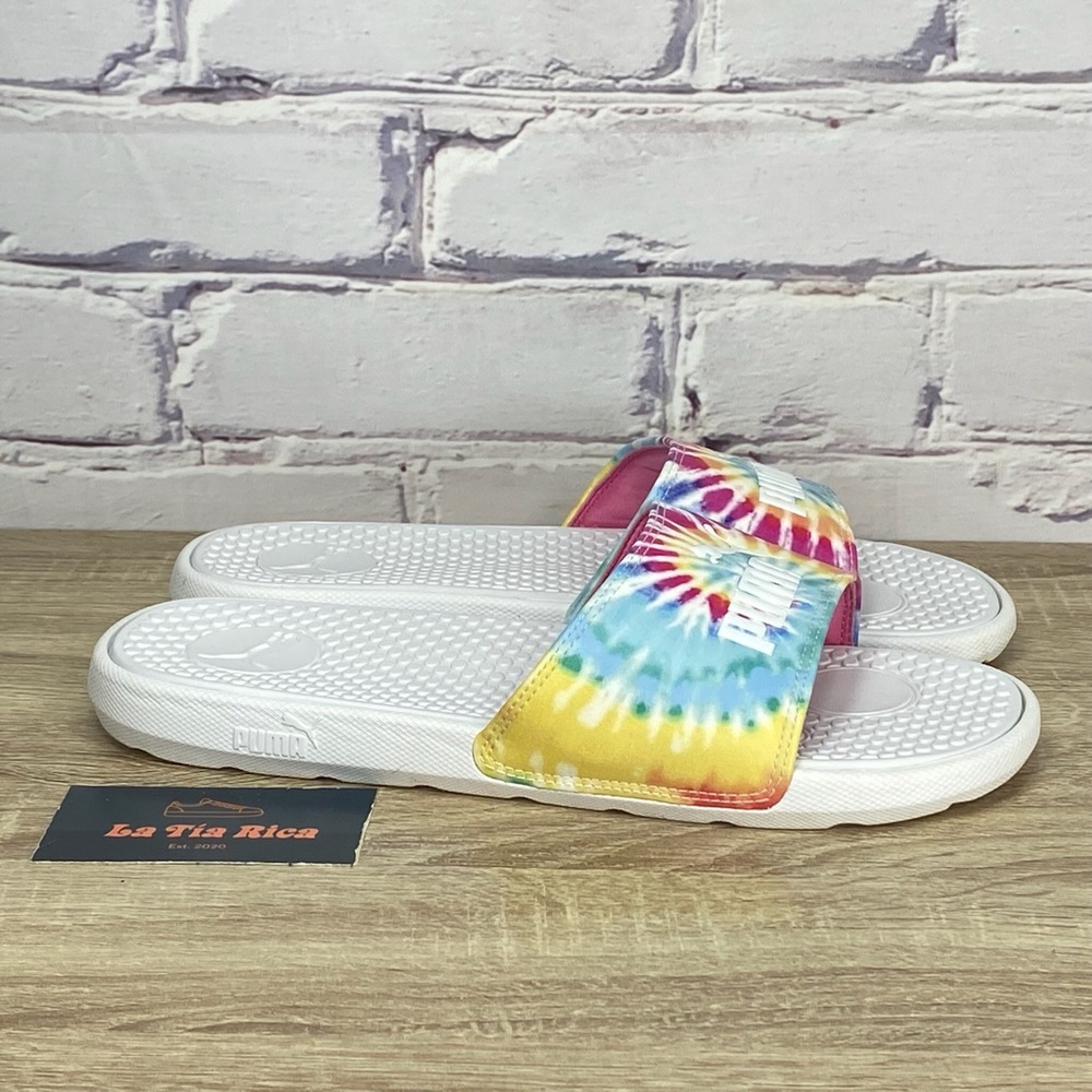 Puma Tie Dye Slide Sandals - Picture 1 of 8